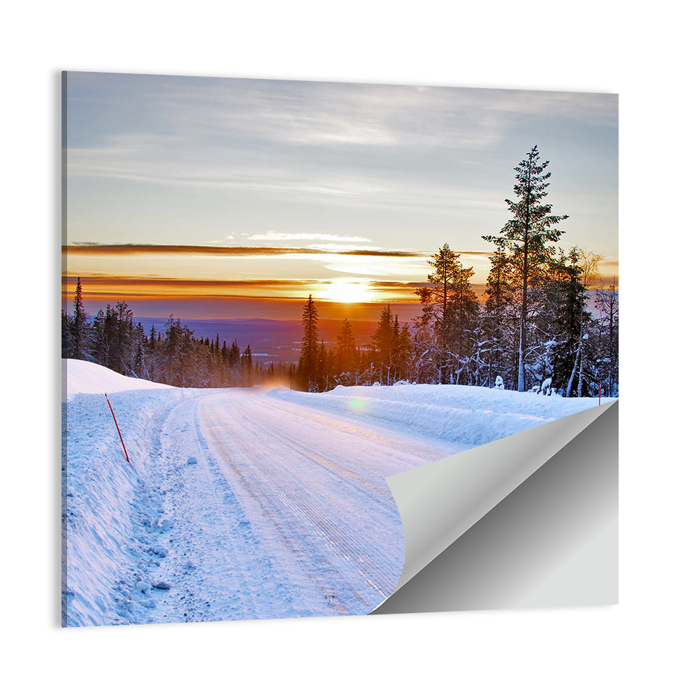 Winter Road Wall Art