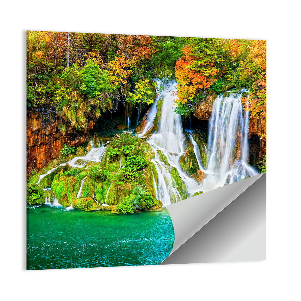 Autumn Waterfall Wall Art