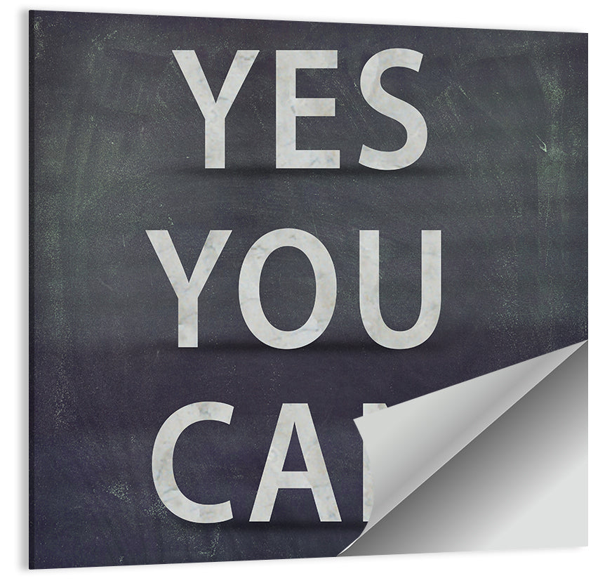 Yes You Can Wall Art