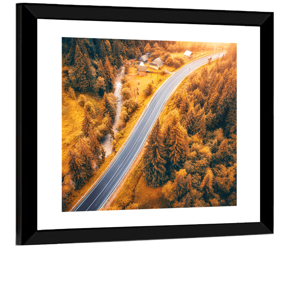 Carpathian Autumn Road Wall Art