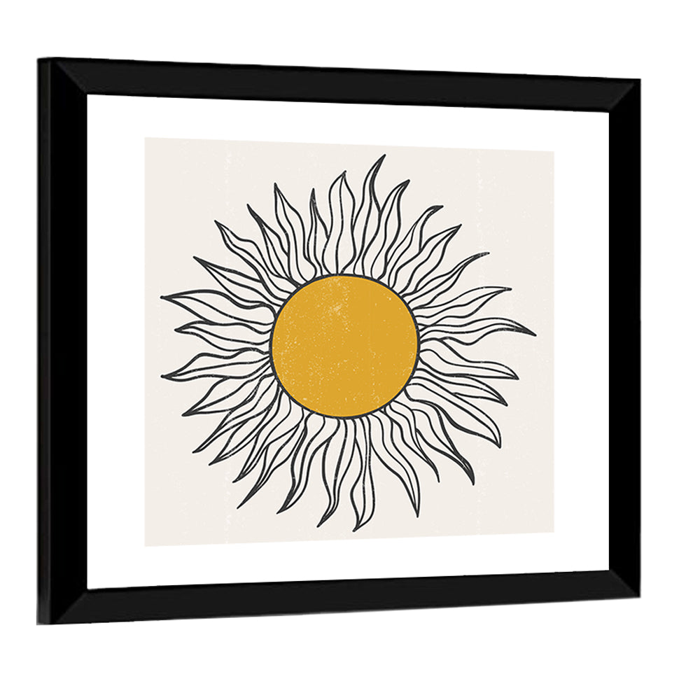 Sun Boho Minimalist I Wall Art