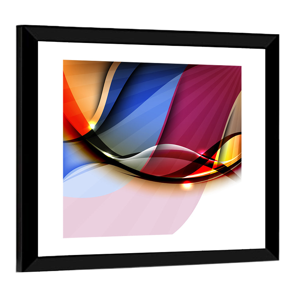 Colorful Wave Abstract Wall Art