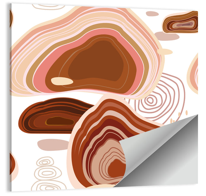 Precious Stones Abstract Wall Art as a poster print