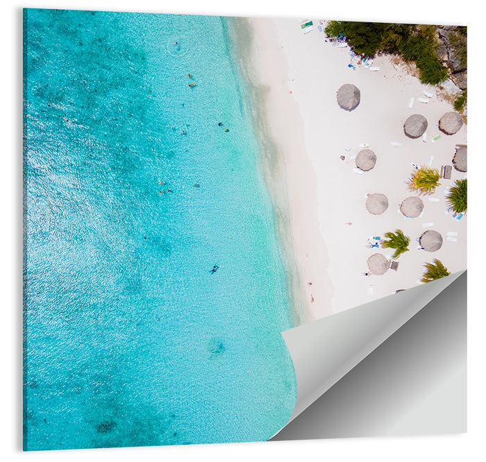Cas Abou Aerial Shoreline Wall Art as a poster print