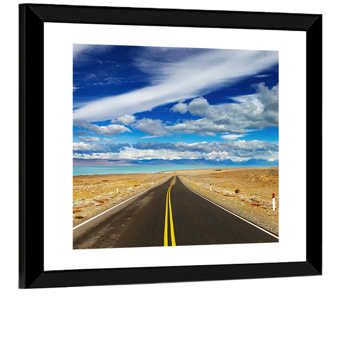 Road to Viedma Lake, Patagonia Wall Art as a framed print