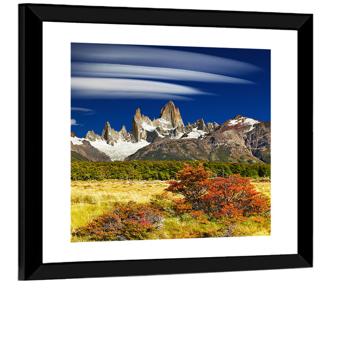 Fitz Roy Peaks, El Chaltén Wall Art as a framed print