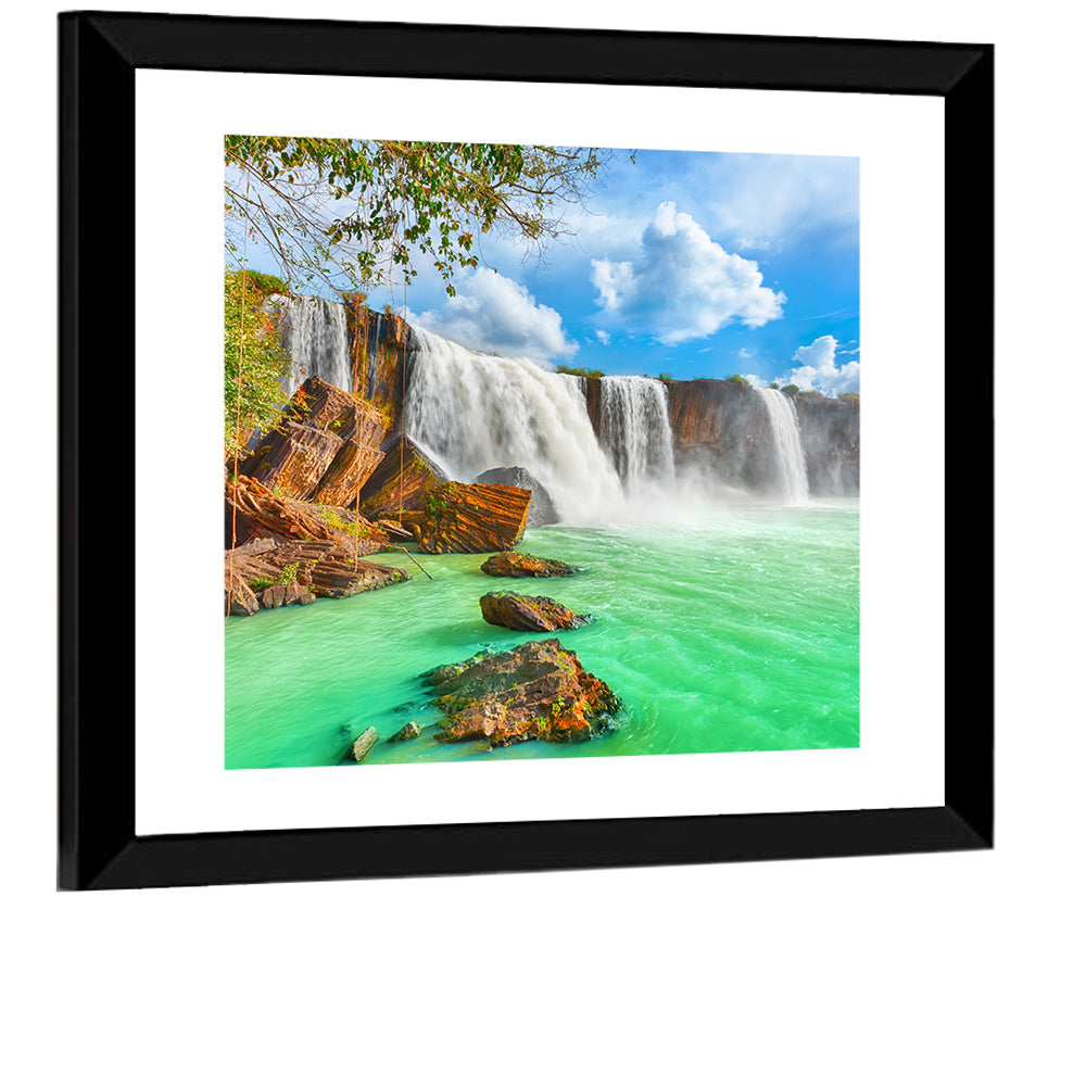 Dry Nur Waterfall Wall Art