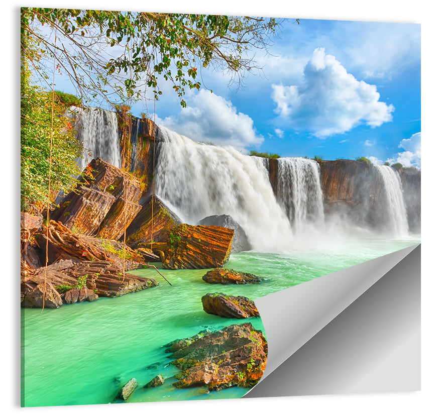 Dry Nur Waterfall Wall Art