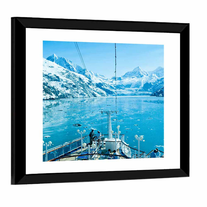 Bow View at Glacier Bay National Park Wall Art as a framed print