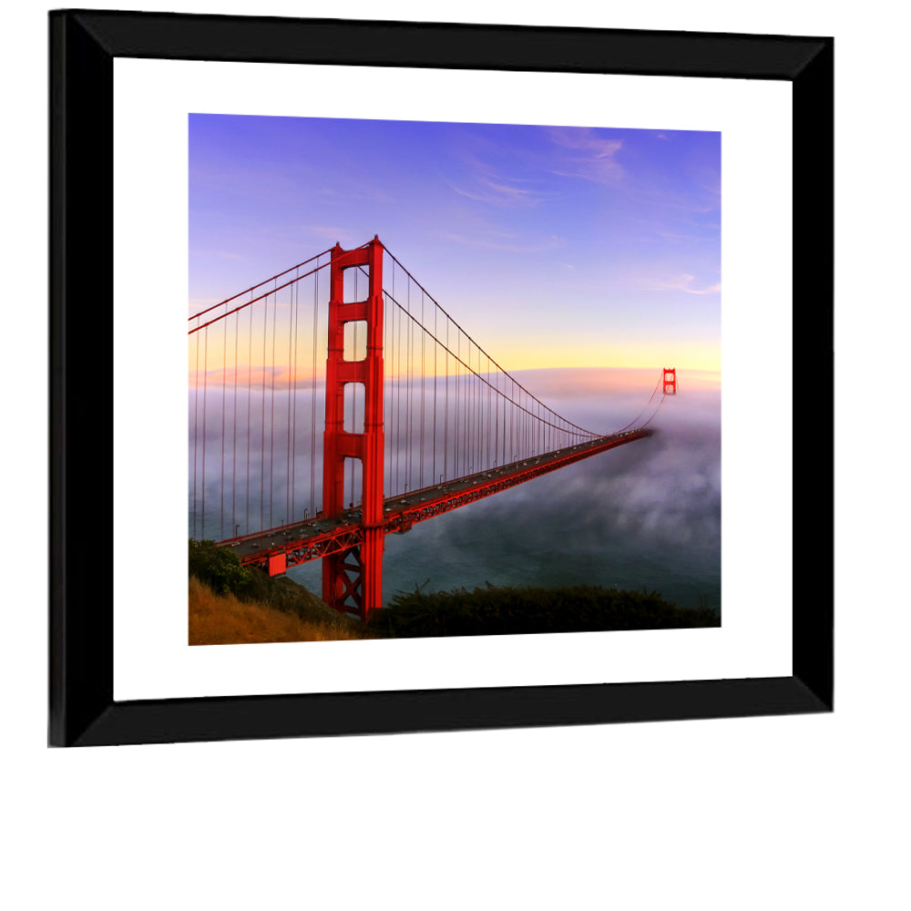 Foggy Golden Gate Bridge Wall Art