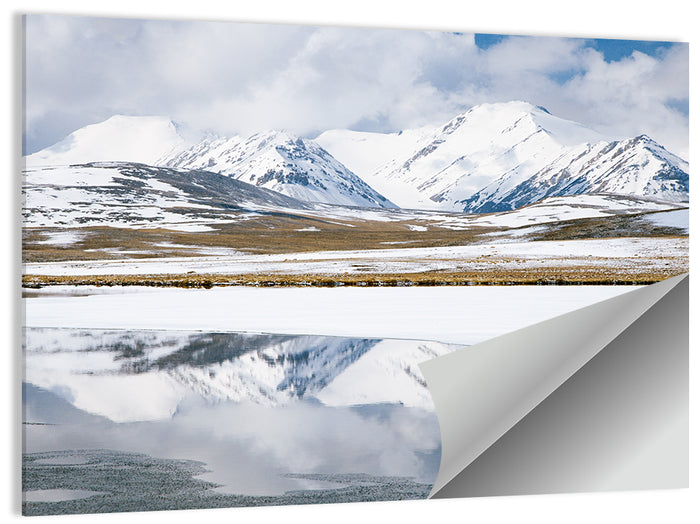 Barskoon Valley Reflection Wall Art as a poster print