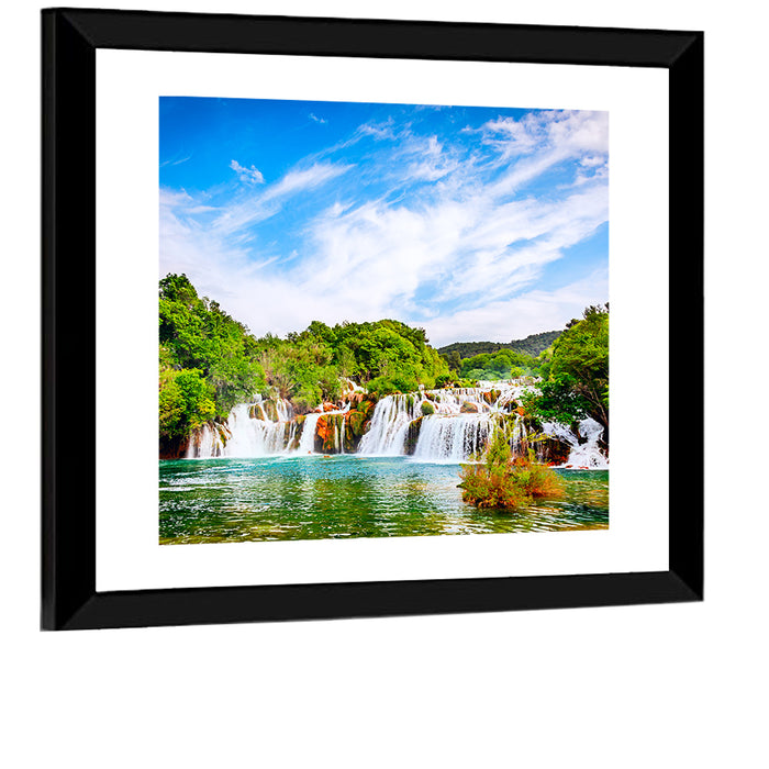 Skradinski Buk Waterfall, Krka Wall Art as a framed print