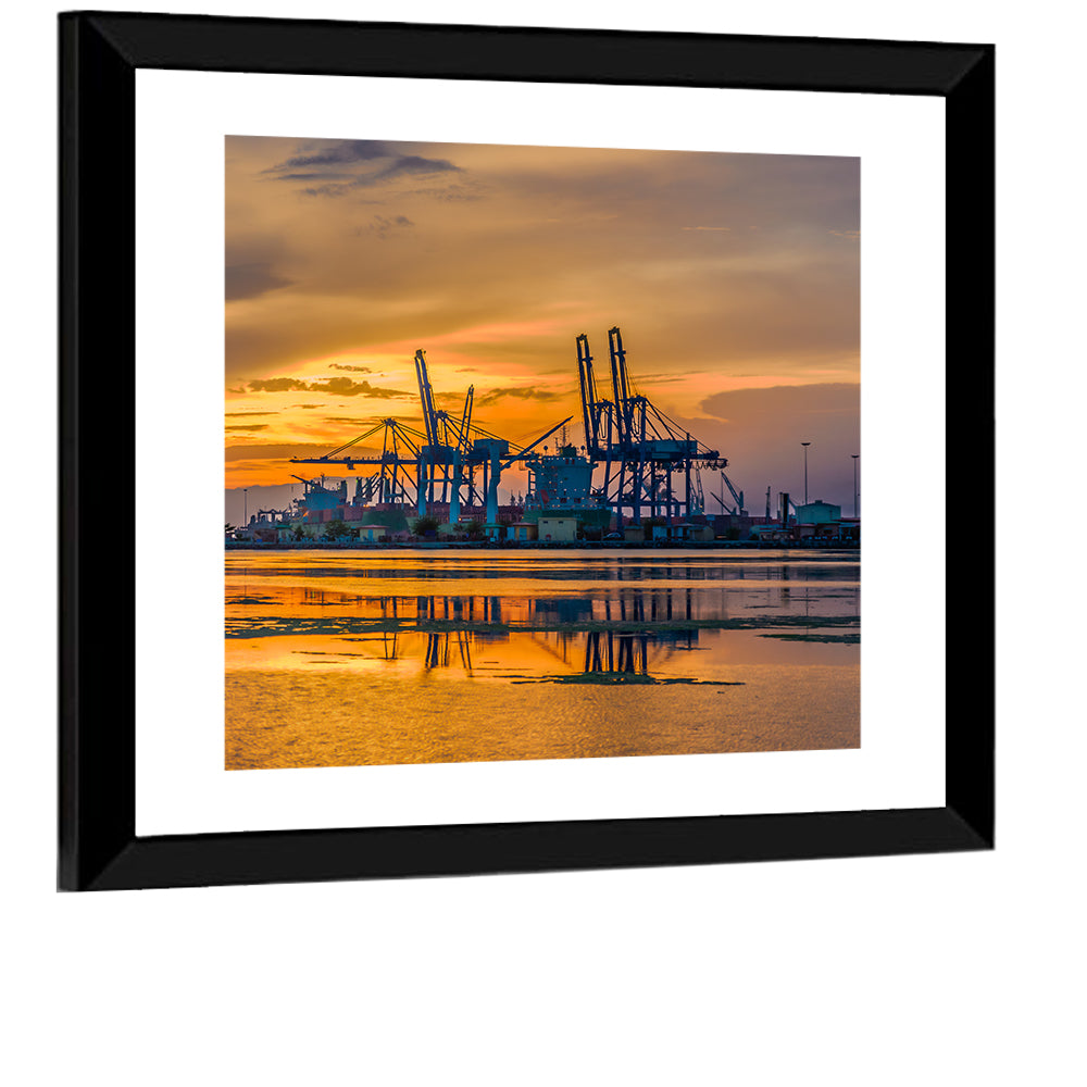 Djibouti Port Wall Art