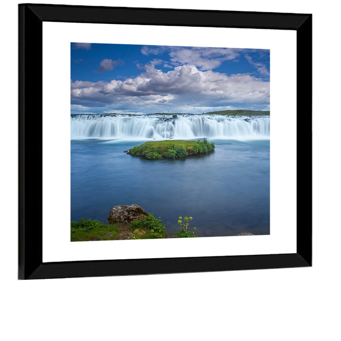 Faxi Waterfall Long Exposure Wall Art as a framed print