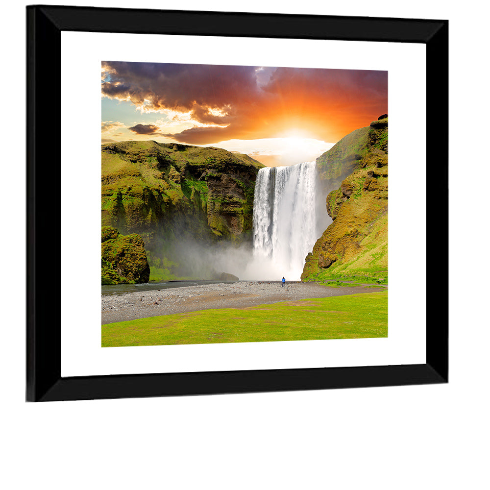 Skogafoss Waterfall Wall Art