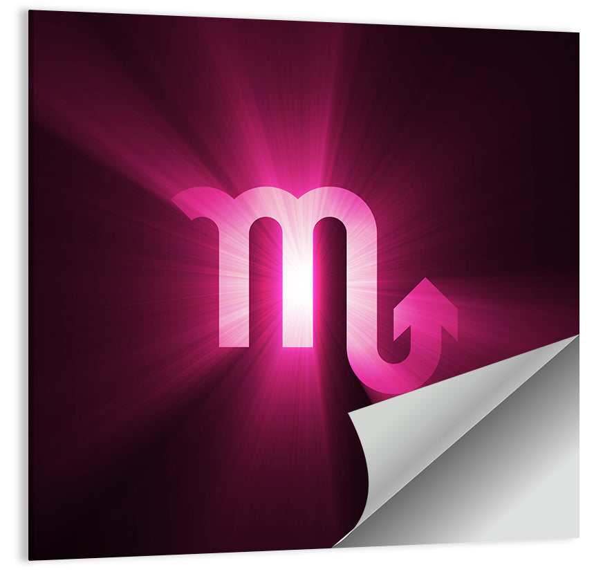 Scorpio Symbol Wall Art