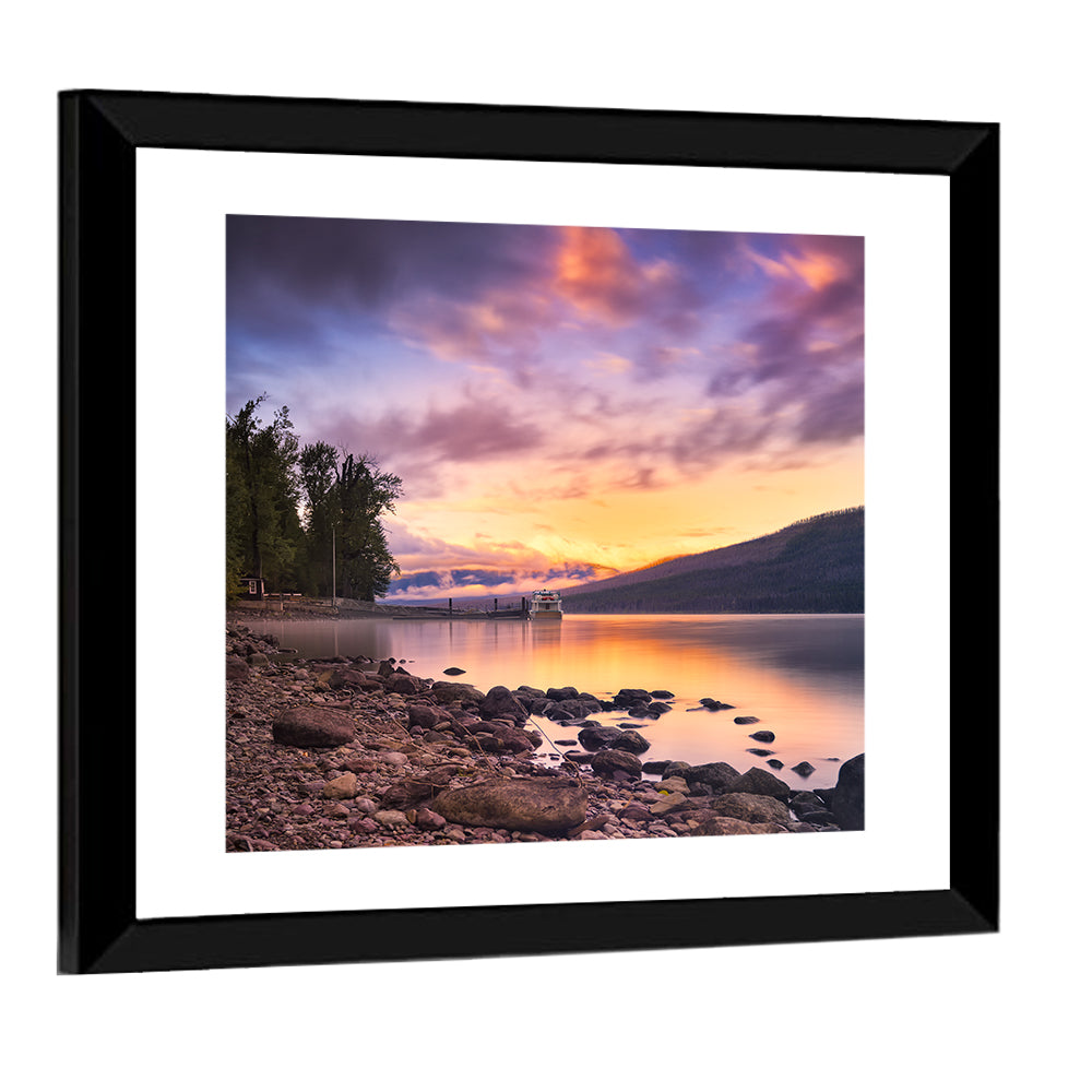 Lake McDonald Sunset Wall Art
