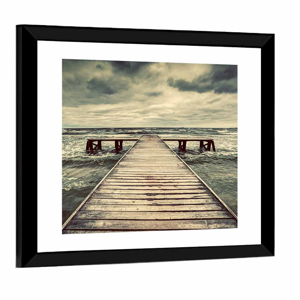 Old Wooden Jetty Wall Art