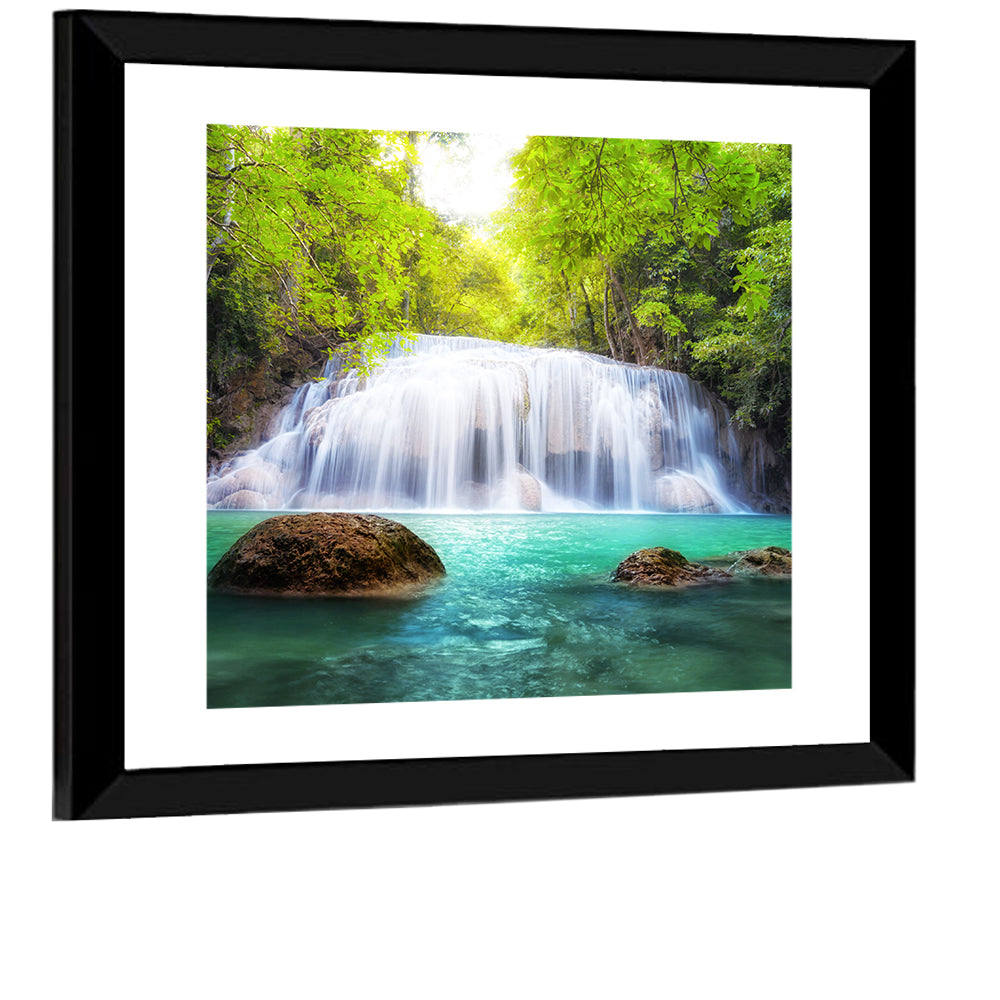 Tropical Waterfall Thailand Wall Art