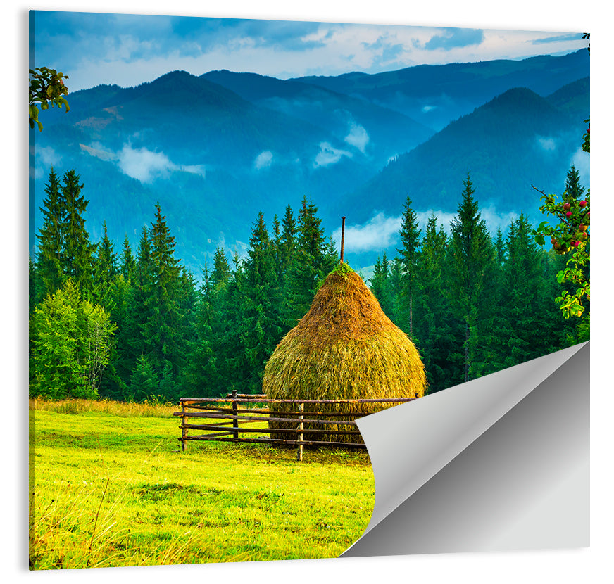 Mountain Haystack Wall Art