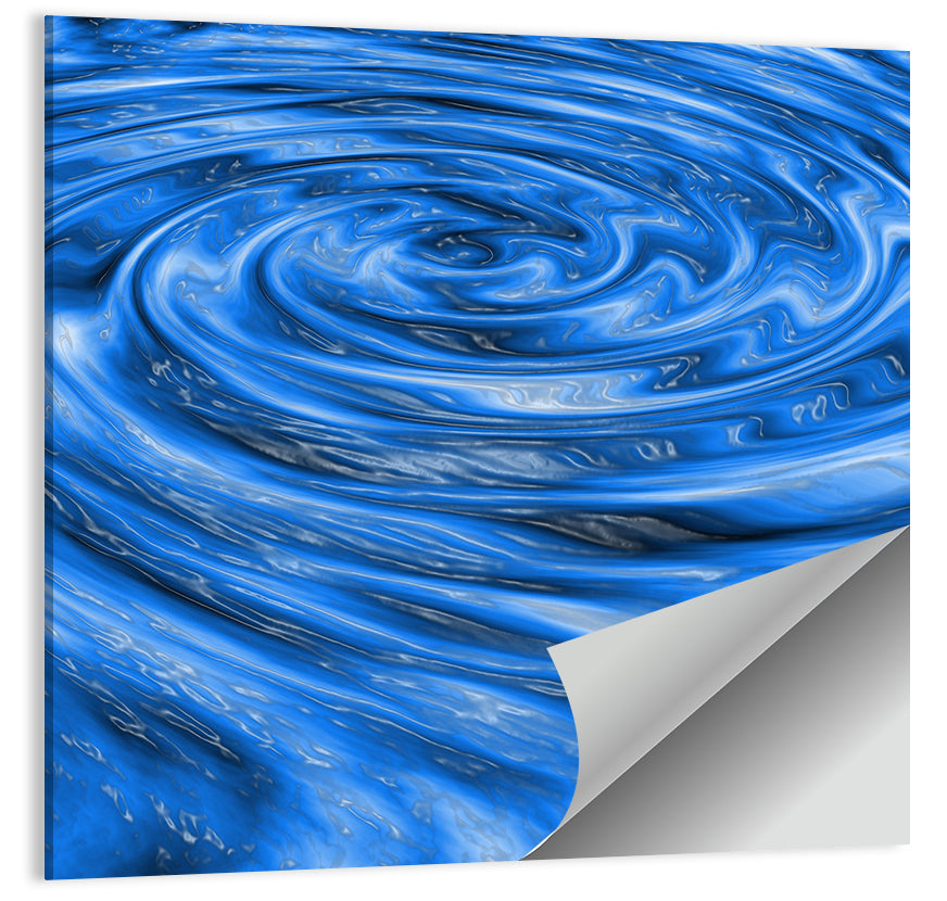 Digital Blue Waves Wall Art