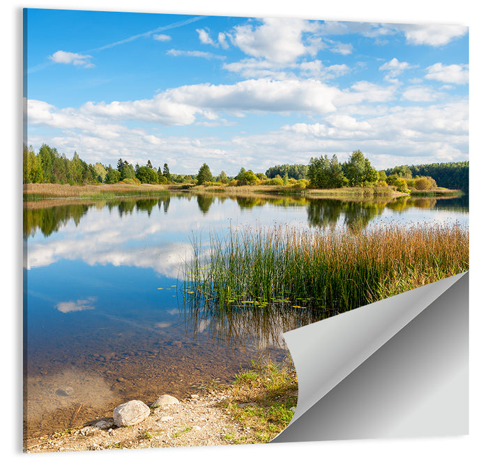 Paunkula Lake Reflections Wall Art as a poster print