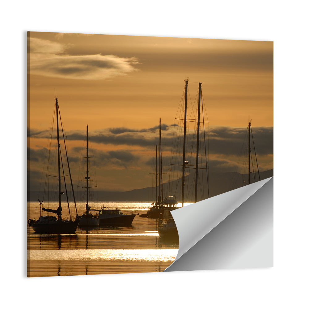 Boats at Sunrise Wall Art