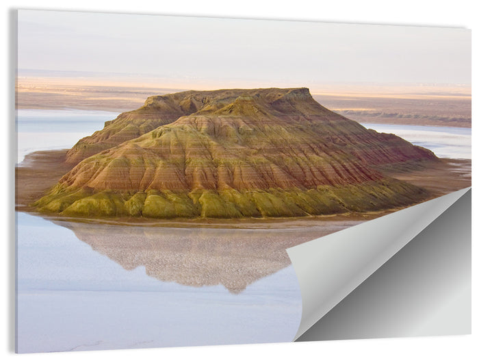 Salt Hill Reflection Wall Art as a poster print