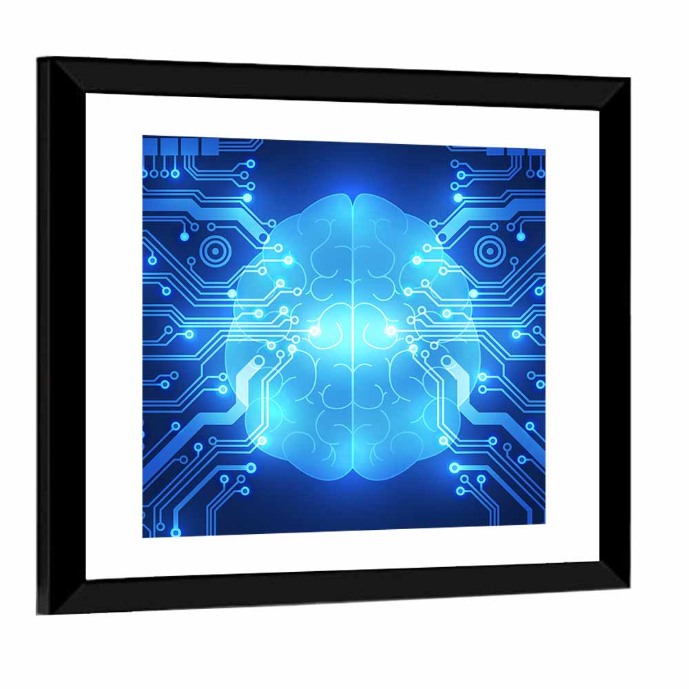 Digital Brain Concept Wall Art