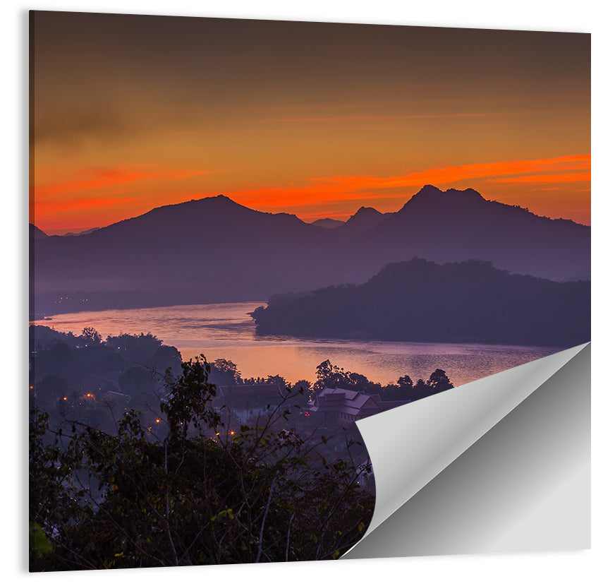 Luang Prabang Sunset Wall Art