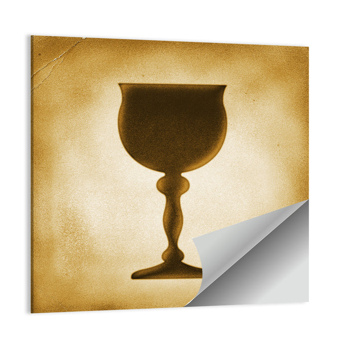 Holy Grail Chalice Illustration Wall Art as a poster print