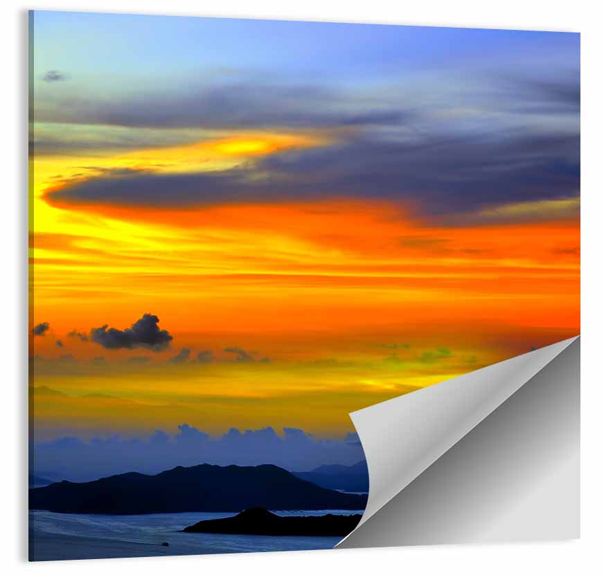 Tranquil Ocean Sunset Wall Art