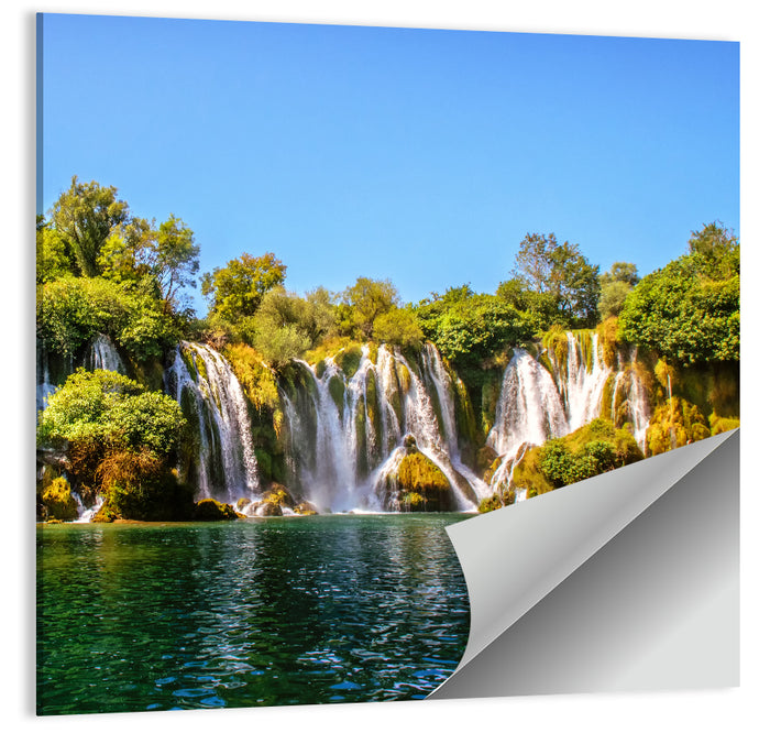 Kravice Waterfalls Wall Art as a poster print