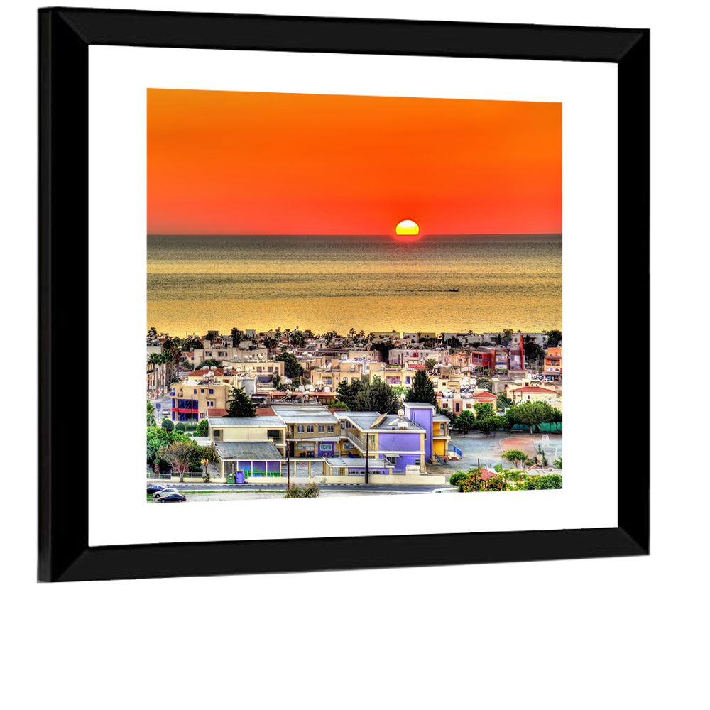 Paphos Sunset Wall Art