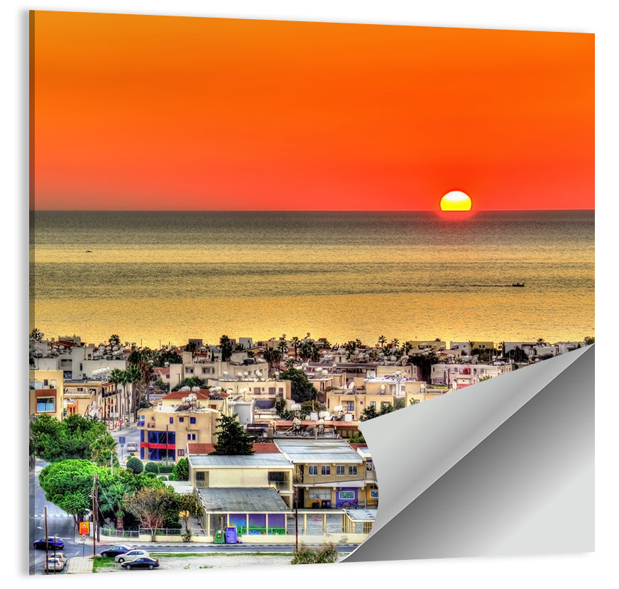 Paphos Sunset Wall Art