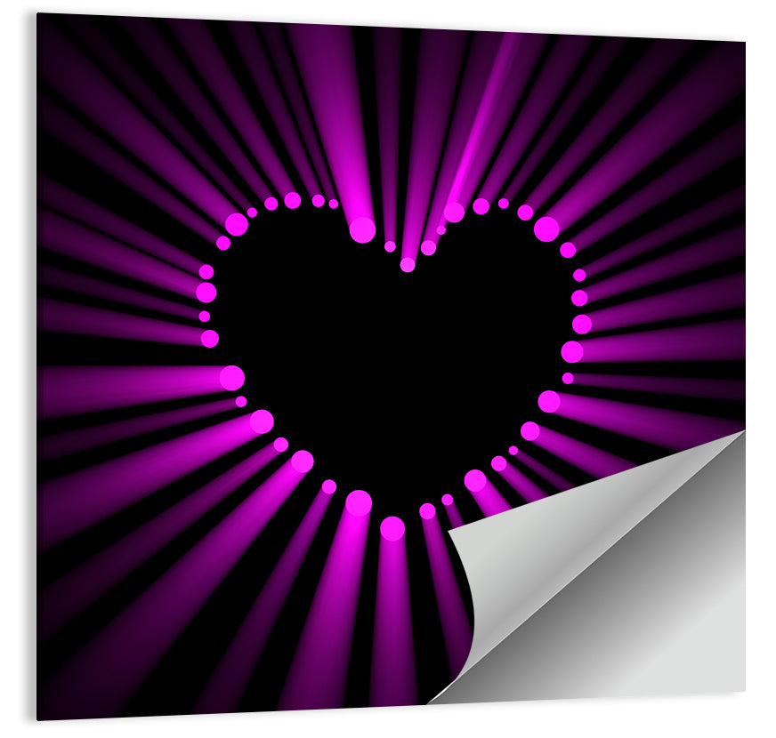 Glowing Heart Wall Art