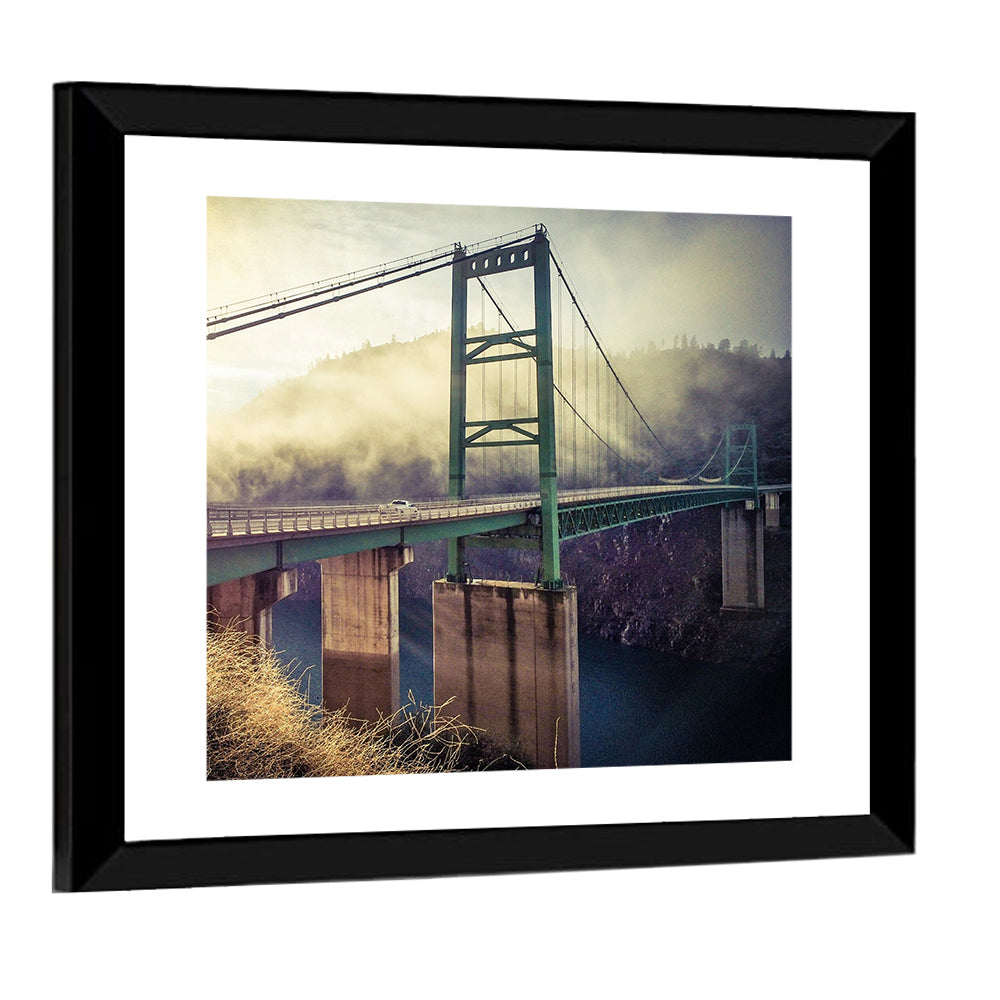 Bridge Over Lake Oroville Wall Art