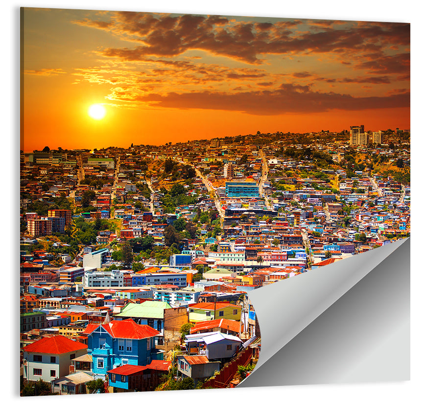 Valparaiso Sunset Wall Art