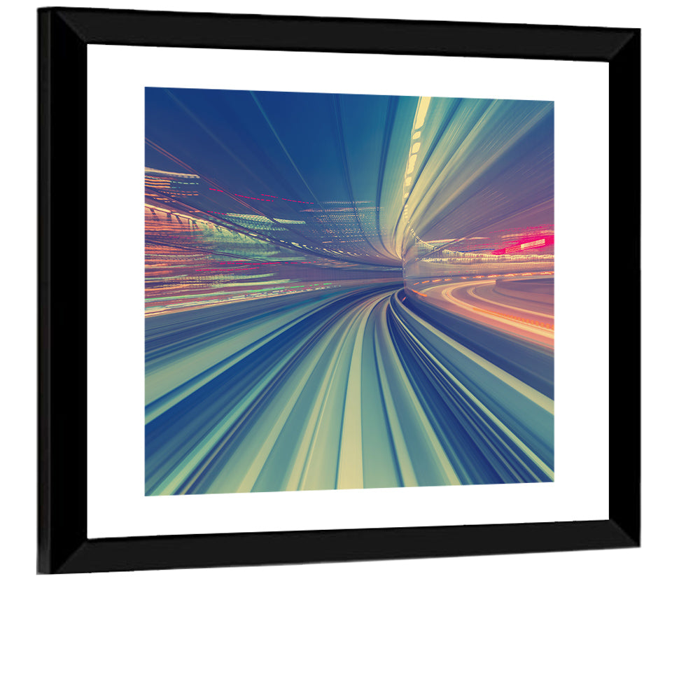 Monorail Speed Trail Wall Art