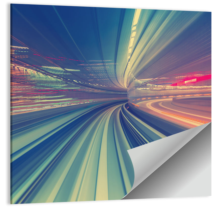 Monorail Speed Trail Wall Art