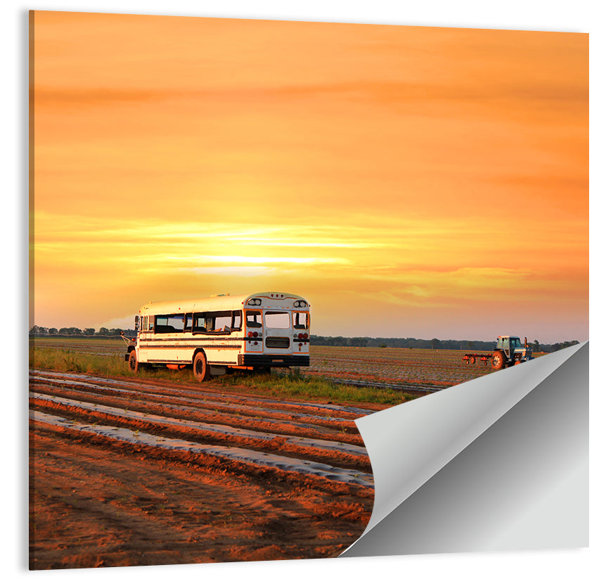 Farms Field Rural Indiana Wall Art