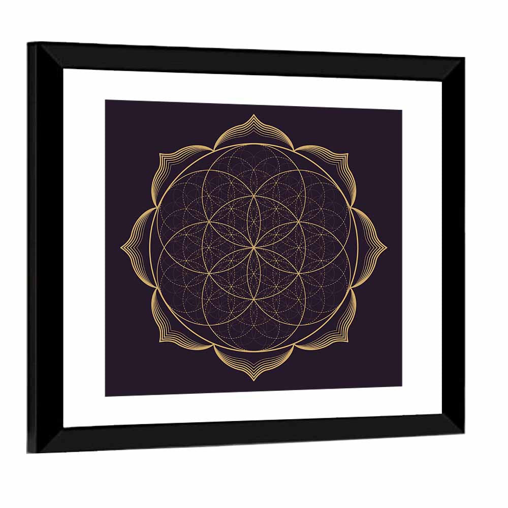 Mandala Sacred Geometry Wall Art – CanvasPiece