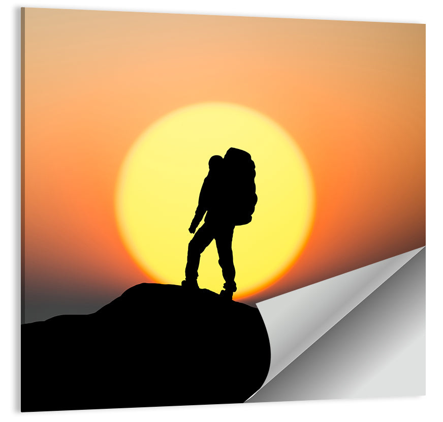 Climber Summit Wall Art