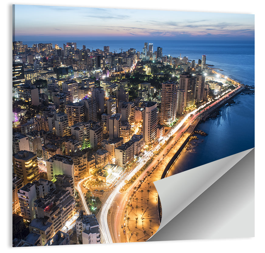 Beirut Coastal City Wall Art