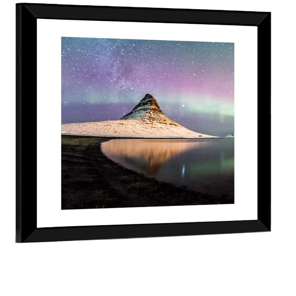 Kirkjufell & Milky Way Wall Art