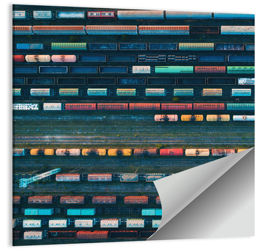 Trains Line Pattern Wall Art