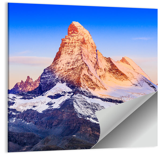 Matterhorn Sunrise Wall Art as a poster print