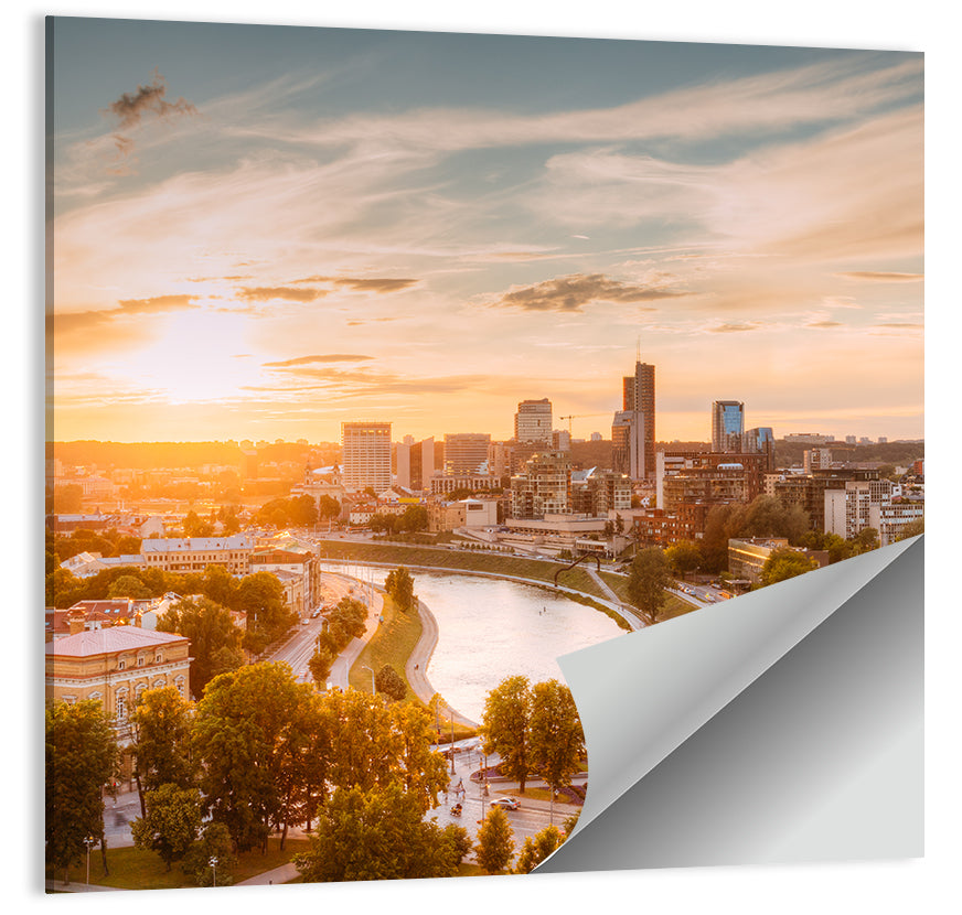 Vilnius Cityscape Wall Art