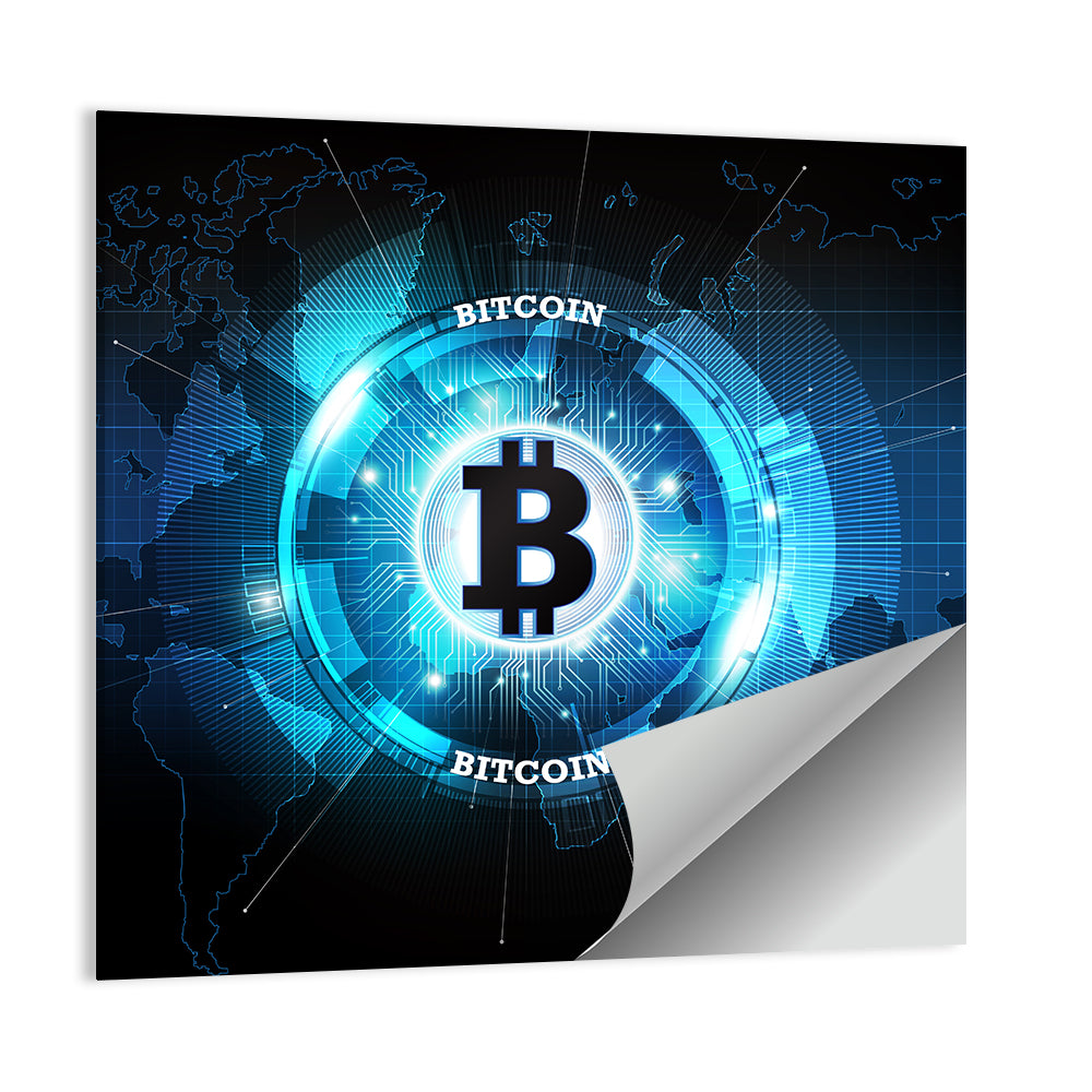 Futuristic Digital Money Wall Art