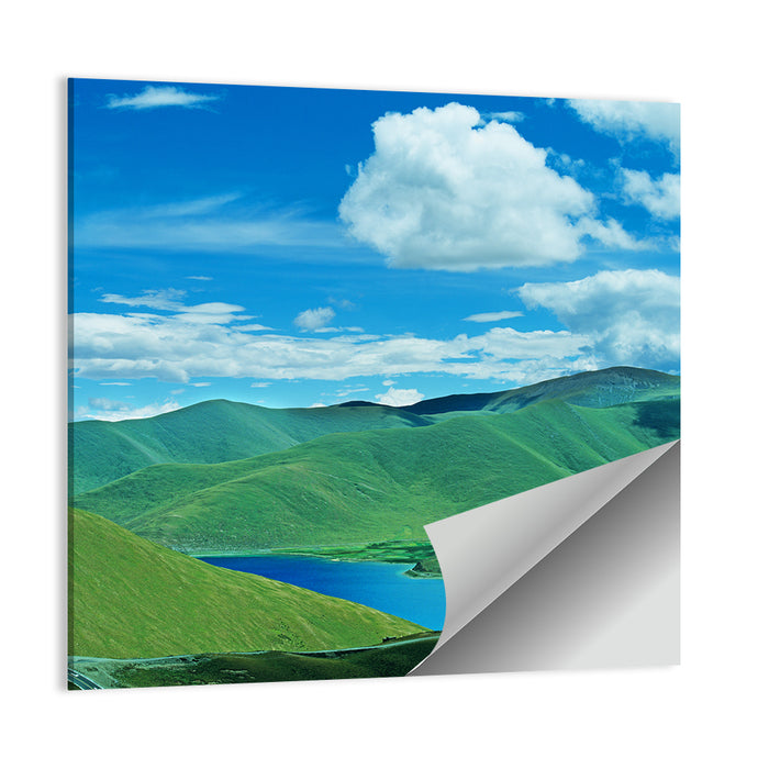 Yamdrok Tso Turquoise Lake Wall Art as a poster print
